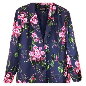 Floral Print Eloquii Blazer